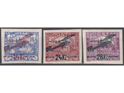 14-28Kč nezoubkovaná série, zk.Gilbert, Nr.L1-3, **