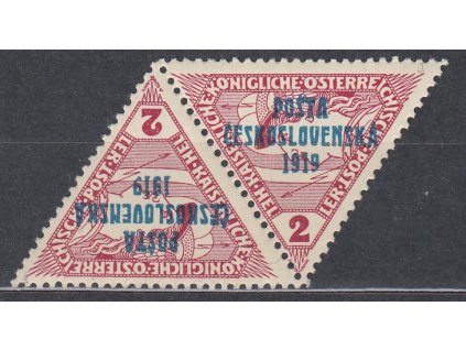 2h Trojúhelník, 2páska, zk.Gilbert, Nr.55, **, luxusní kus