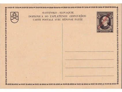 CDV 82 Hlinka, I. díl z dvojité dopisnice