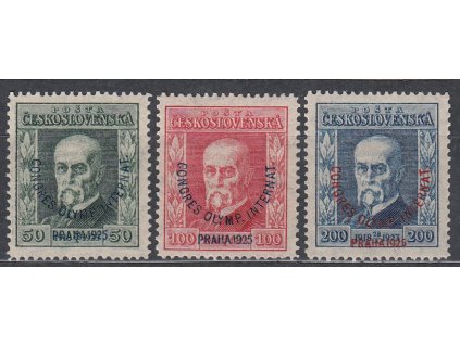 50-200h Kongres, série, Nr.180-182, **, zcela svěží bez jakýchkoliv značek
