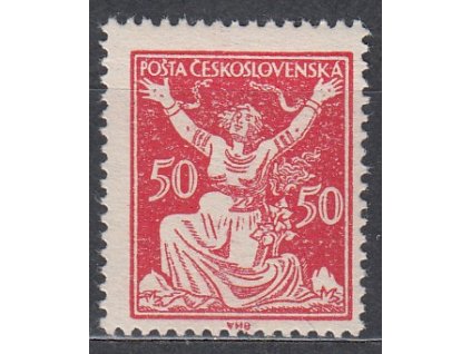 50h červená, DV - vajíčko, zk.Pofis, Nr.155, **