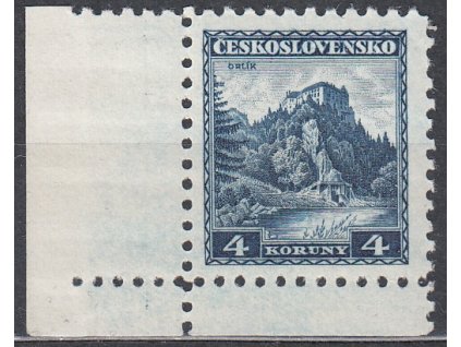 4Kč Orlík, roh. kus bez DČ, Nr.266, **