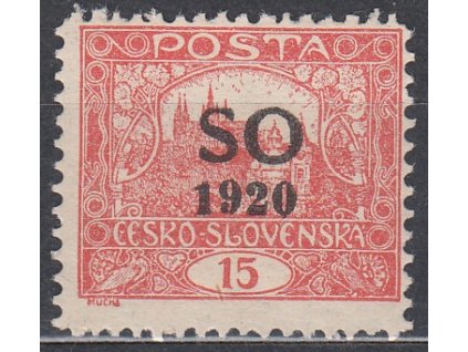 15h cihlově červená, Řz.11 1/2:10 3/4, zk.Gilbert, Nr.SO5E, **