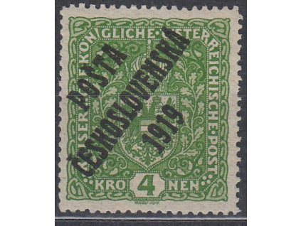 4K Znak, široký formát, I.typ, Nr.50, * po nálepce