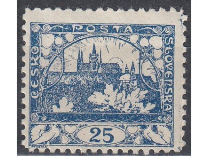 25h modrá, ministr. Řz.10 1/2, zk.Gilbert, Nr.10L, * po nálepce