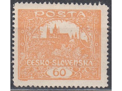 60h žlutooranžová, ministr. Řz.13 3/4, Nr.17C, * po nálepce