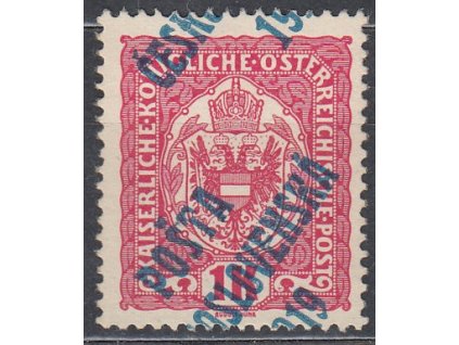 1K Znak, posunutý přetisk, Nr.47, * po nálepce