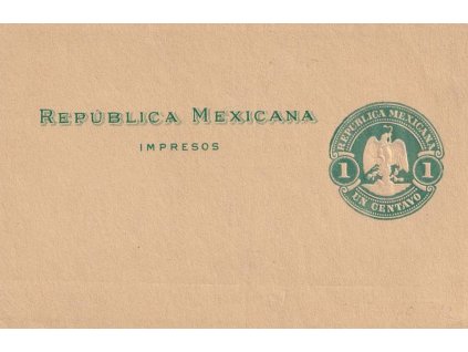 Mexiko, 1900, UN CENTAVO celinová novinová páska, neprošlé