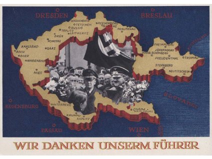 Reichenberg, 1938, Dein Ja dem führer, celinový propagandistický pohled