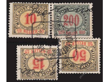 1904, 10, 15, 50 a200H doplatní, razítkované
