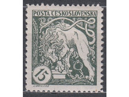 15h zelená, Řz.11 1/2:10 1/2, Nr.27C, **