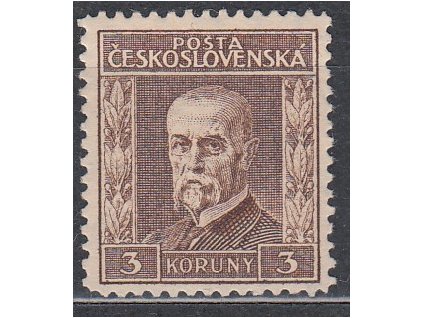 3Kč hnědá, III.typ, pr.5, Nr.198, **