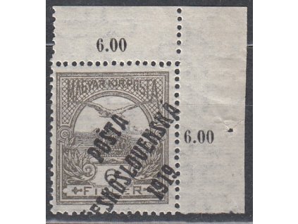 6f Turul, rohový kus s počitadly, Nr.92, **