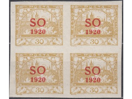 30h žlutá, 4blok, Nr.SO9, **