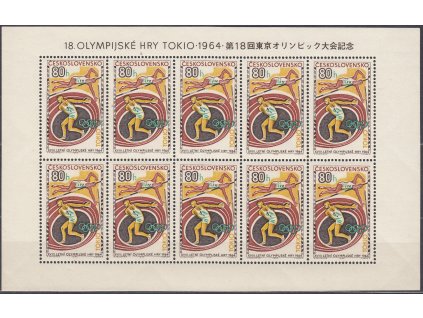 1964, 80h Tokio, PL, nápis nahoře, Nr.PL1394, **