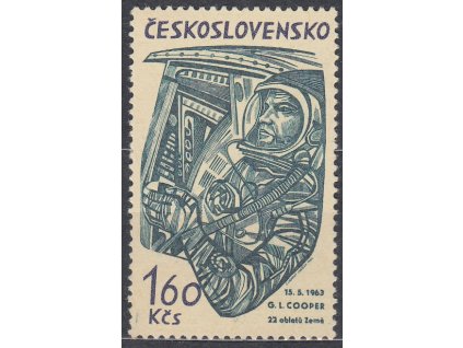 1964, 1.60Kčs Vesmír, DZ - 1 čárka, Nr.1375, **