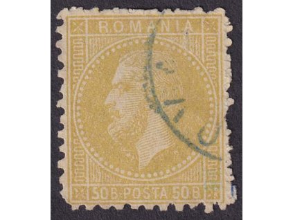 1879, 50 B Karel, MiNr.54, razítkované, drobná vada