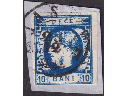 1869, 10 B Karel, MiNr.22, výstřižek