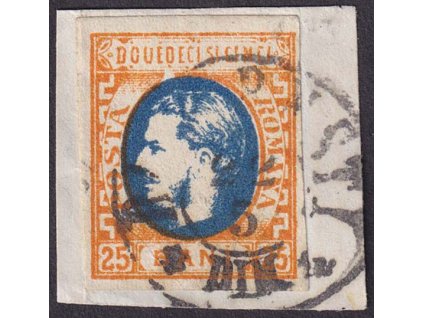 1869, 25 B Milan, MiNr.24, výstřižek