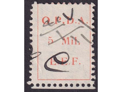 Palestina, Hedhash, 1920, železniční známka, přepis, dv