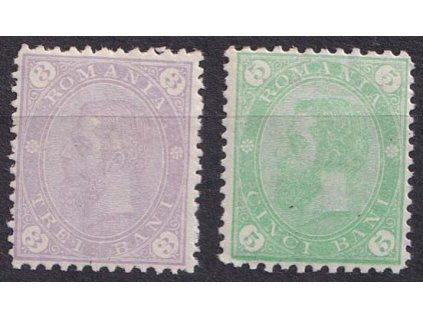 1894, 3 a 5 B Karel, MiNr.95,96, * po nálepce