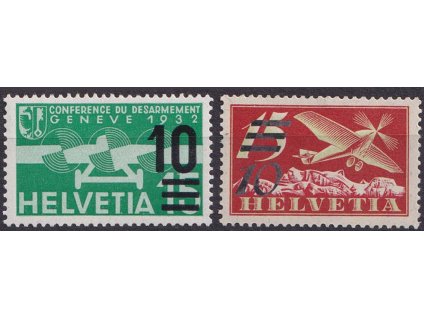 1935, 10C/15C-10C/15C letecká série, MiNr.285a,286a, **