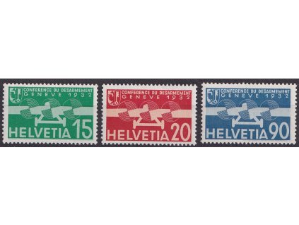 1932, 15-90 C letecká série, MiNr.256-58, **