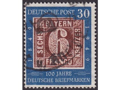 1949, 30 Pf Výročí známky, MiNr.115, razítkované