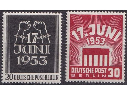 1953, 20-30 Pf série, MiNr110-111, **