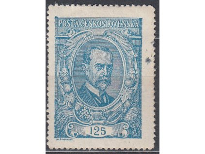 125h ultramarínová, II.typ, Nr.140a, * po nálepce, vada - skvrnka na líci