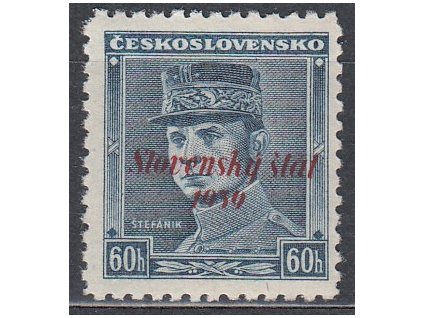 60h modrý Štefanik, ověřena, Nr.11, **