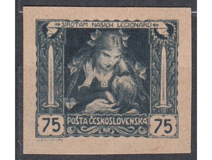 75h šedá, nezoubkovaný ZT na nahnědlém papíru bez lepu, Nr.30, zeslabeno na rubu