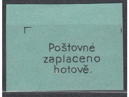 Novinová nálepka Lloyd Praha, rohový kus, Nr.NN13, * po nálepce