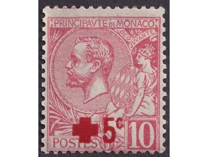 1914, 10+5C Červený kříž, MiNr.26, * po nálepce