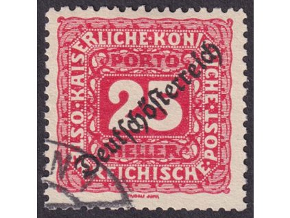 1919, 25 H doplatní, MiNr.68, razítkované