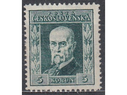 5Kč zelená, I.typ, svislá pr.3, Nr.193, **