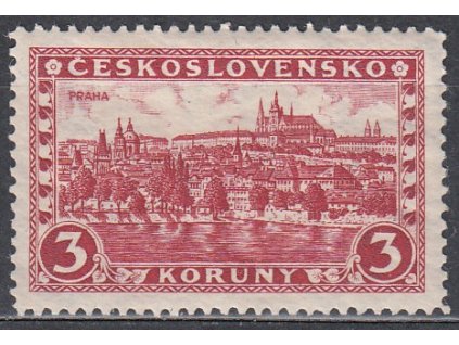 3Kč Praha, pr.7, pergamenový papír, Nr.226x, **