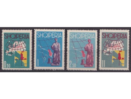 1962, 0.50-11 L série Europa, MiNr.683-86, **