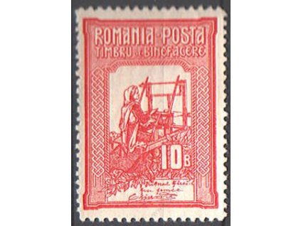 1906, 10B karmínovorůžová, * po nálepce