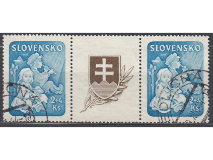 1944, 2Ks Dětem, spojka, Nr.119, razítkované