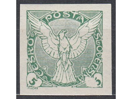 5h zelená, výrazný nedotisk pravé "5", Nr.NV2, **