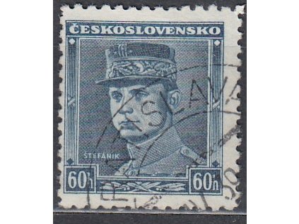 1939, 60h modrý Štefanik, Nr.0351, razítkovaná, hezký kus