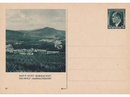 CDV 72 (92) Nový Svět - Harrachov, dv růžek