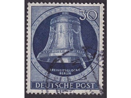 1951, 30 Pf Zvon, MiNr.85, razítkované