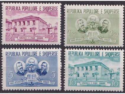 1956, 1-10 L série Škola, MiNr.539-42, **