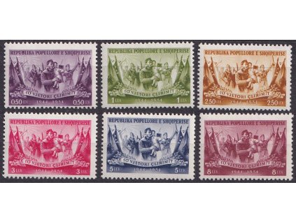 1954, 0.50-8L série Osvobození, MiNr.533-38, **