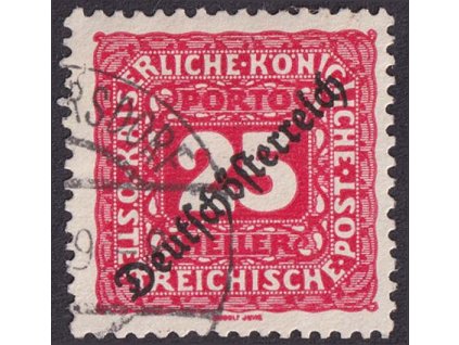 1919, 25 H doplatní, MiNr.68, razítkované