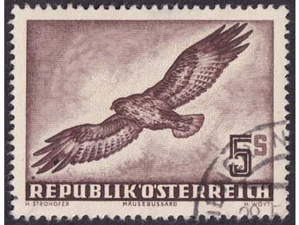 1953, 5 S letecká, MiNr.986, razítkované