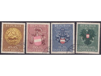 1949, 40g-1.60 S série Erby, MiNr.937-40, razítkované