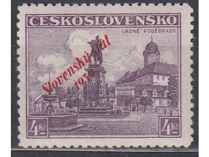 4Kč Poděbrady, ověřena, Nr.20, **